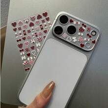 Miếng dán bảo vệ ống kính hình kẹo tình yêu dễ thương + Miếng dán ống kính trong suốt độ nét cao, Miếng dán bảo vệ camera, Tương thích với Apple 17Promax/17Pro. Miếng dán bảo vệ ống kính chống rơi thời trang và dễ thương, Miếng dán bảo vệ camera trong suốt, Miếng dán bảo vệ ống kính, Quà tặng mùa xuân. - Phim dán ống kính + nhãn dán - Xem 2