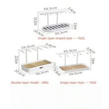 1pc Jewelry Display Stand Suitable For Home And Business Use. This Is A Jewelry Stand That Can Hold Necklaces, Rings, Earrings, Hair Accessories And Other Decorations. It Is A Refined And Functional Jewelry And Accessory Display Stand. - White - View 11