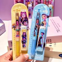 1支女巫主题免削0.5mm自动铅笔，高性价比学生文具，学习季/派对礼物，款式随机 - 彩色 - 查看 7
