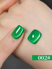 12 ml Vernis à ongles gel effet œil de chat vert-bleu transparent et brillant, blanchissant pour les ongles de salon, fournitures d'art ongulaire haute densité populaires - Multicolore - Voir 24