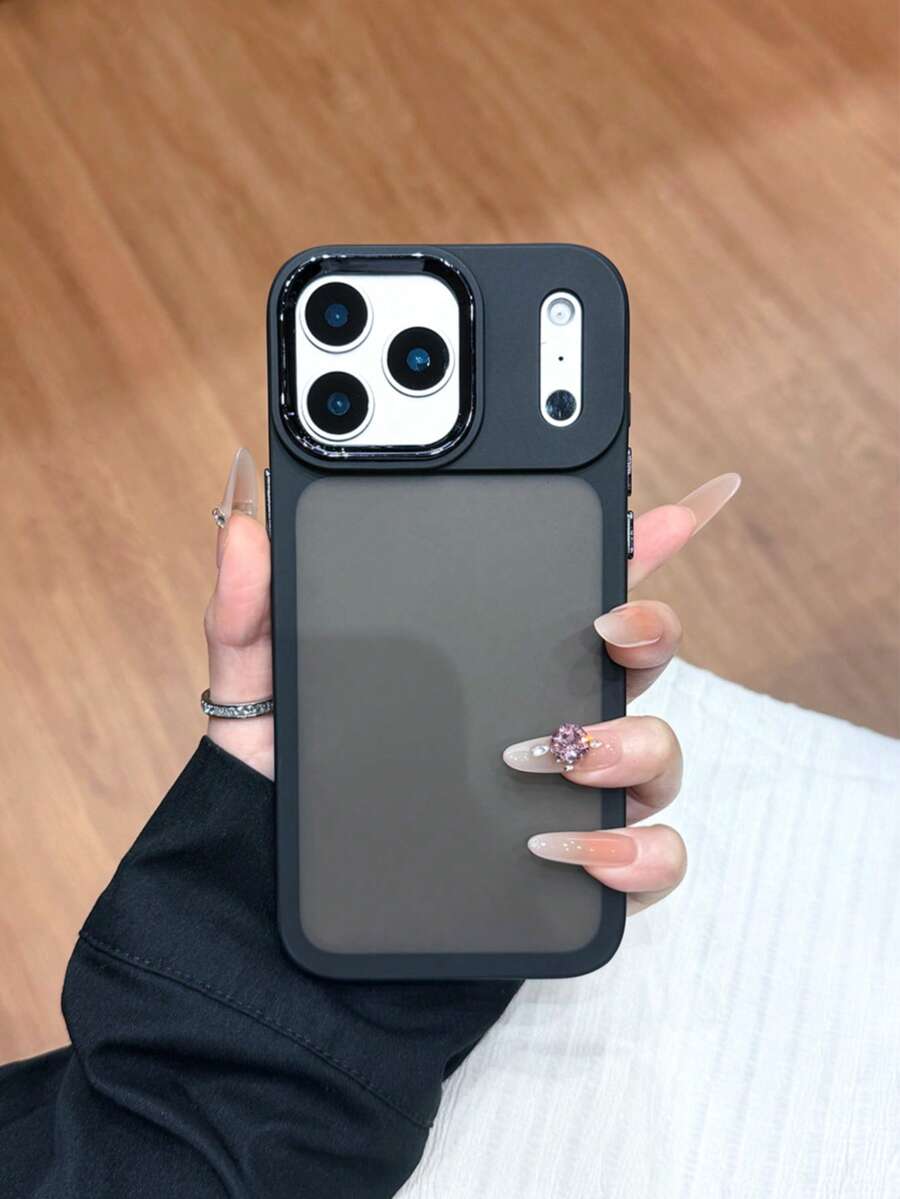 1个电镀按钮金属镜头框哑光黑透明手机壳，适用于 17、17 Pro、17 Air、17 Pro Max、11、11 Pro、11 Pro Max、12、12 Pro、12 Pro Max、13、13 Pro、13 Pro Max、14、14 Pro、14 Plus、14 Pro Max、15、15 Pro、15 Plus、16、16 Pro、16 Pro Max、16 Plus