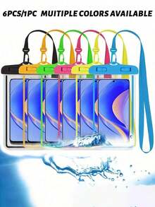 5/4/3/2/1pcs Universal Waterproof Phone Pouch, Waterproof Phone Dry Bag With Touchscreen Seal, Suitable For Swimming, Compatible With 15/14/13 Pro Max Plus And Above Models, Suitable For Swimming, Diving, Rafting And Other Water Sports, Essential For Indoor Swimming In Autumn/Winter, Travel Essential, Holiday Essential Sports Bag, Suitable For Sports, Fitness, Exercise, Travel, Vacation, Unisex, Swimming Bag, Waterproof Bag, Beach Bag - 多色 4 - 查看 2