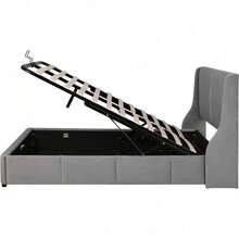 Bed Bases & Foundations - Gray + Velvet + 140cm*190cm - View 5