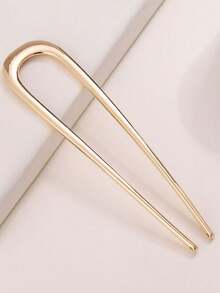 1/3 piezas Elegantes Pinzas de Pelo Retro - Pinza en U de Metal Sólida, Pinza de Cabello Retorcida, Adecuada para Todos los Peinados, unicolor - Multicolor - Ver 10