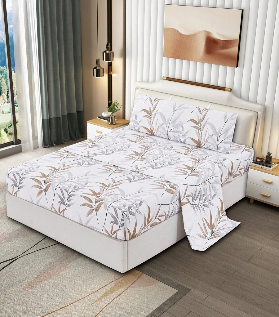 ILOVEHOME-Juego de sabana de verano,tacto extrasuave-juego de cama microfibra,incluye bajera,encimera,funda almohada-tacto sedoso para cama de 90,135 y 150-garantizado de no hacer bolitas - JS Modelo -022 - Ver 1