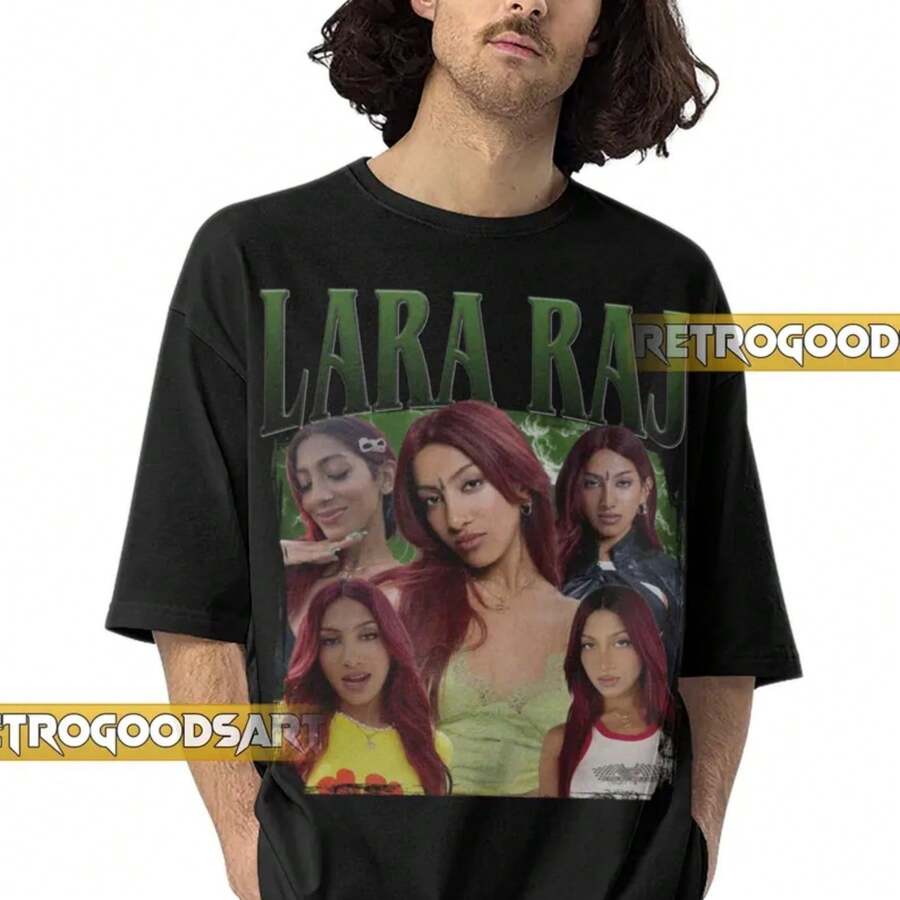 LARA RAJ KATSEYE Girlgroup Retro Shirt _ Lara Raj Vintage Band Tee ...