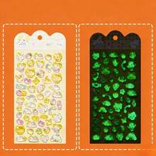 3D Luminous Embossed Stickers, Cartoon Sticker Decals For Phone Case, Jewelry, Scrapbooking, Gifts For Valentine's Day, Easter, Anime Fans, DIY Crafts - Multicolor - View 15