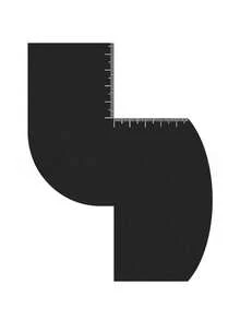 1件/2件/4件装男士胡须造型修剪套装，包含胡须造型模板、带尺子的发型设计卡、染发喷雾设计尺、可弯曲造型设计卡、带刻度的侧边修剪工具和精准染发喷雾修剪卡 - 彩色 - 查看 14