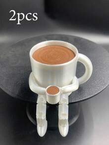 可爱的咖啡杯和咖啡豆造型摆件，带可活动腿 – 塑料材质桌面摆件，现代设计，非常适合咖啡角装饰，送给咖啡爱好者的趣味礼物，家居和办公室装饰，可爱的书架装饰，以及可收藏的活动摆件。 - 多色 - 查看 17