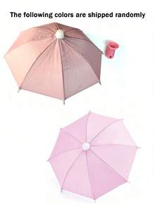 1pc Pink Silicone + Pink Piglet Accessory, Silicone Umbrella Pig Suction Cup Phone Holder - Pink - View 10