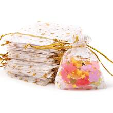 20pcs/50pcs/100pcs Drawstring Transparent Mesh Gift Bags, 9*12cm (White), Suitable For Jewelry, Festivals, Weddings, Birthdays, Parties - White - View 3