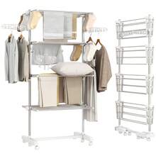 HOMCOM Étendoirs à linge télescopiques - B - Voir 11