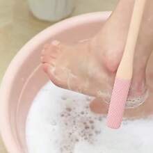 1 Set Of 2pcs Toe Cleaner, Foot Scrub Brush, Callus Remover, Foot File, Foot Scrubber, Toe Brush - Pink - 2pcs - View 4