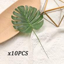 10/20/Chiếc Lá cọ nhân tạo 13,7 inch, Lá cọ nhiệt đới, Lá cọ giả có thân, Lá Monstera nhiệt đới nhân tạo, Cây nhân tạo, Cây xanh chống tia UV, Cây xanh nhân tạo, Thích hợp làm quà tặng Ngày của Mẹ, quà sinh nhật - Màu xanh lá cây đậm - Xem 14