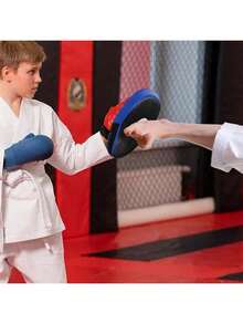 Unisex Youth Boxing Gloves Pad, Suitable For Martial Arts, Karate, Boxing, Muay Thai, Taekwondo Etc. Curved Leather Training Boxing Gloves - Multicolor - View 7