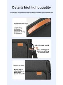 9.8-13.3 Inch Laptop Sleeve Bag, Breathable & Waterproof, With Pockets, Can Be Used As Tablet Crossbody Bag, TIH3 - View 8