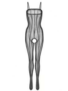 Seksowne bodystockingi damskie Hollow Out Alluring Spring Black - Czarne - Zobacz 6