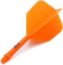 Premium 2BA Metal Dart Shafts Anti-Loose & Impact Resistant Design - Big Wing-orange - M - View 3