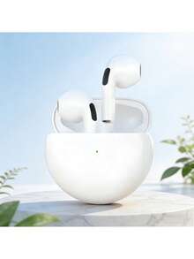 Pro6 Bluetooth Earbuds, Wireless Earphones, Unique Spatial Audio, Sweat & Water Resistant, Lightning Charging Case, Up To 30 Hours Battery Life, Sports Headphones With Microphone, Compatible With All Smartphones - View 5