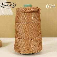 YYzzCaithe 3mm Hilo de lino de hielo súper grueso y ligero, hilo de seda de hielo grueso y hueco, ganchillo hecho a mano, sombrero de verano, bolsa de sombrero, cojín, hilo especial de verano, cuerda de borlas de poliéster de 3mm x 185 yardas, cuerda de borlas de poliéster de colores, hilo de poliéster para bolso de ganchillo, tapiz de pared, alfombra, manualidades DIY, ganchos para plantas, proyectos de borlas, hilo de seda de hielo hecho a mano para bolso de ganchillo, cojín, manta, hilo brillante hueco - Hilo de seda de hielo - Ver 38