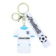 World Cup Jersey Keychain, PVC Resin Material Keyring, DIY Creative Backpack Keychain Pendant - Multicolor - View 18