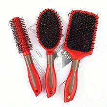 Air Cushion Massage Comb, Anti-Static, Volumizing Hair Comb, Scalp Massage Curling Comb - Multicolor - View 4