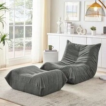 Bean Bags - Gray + Foam - View 1