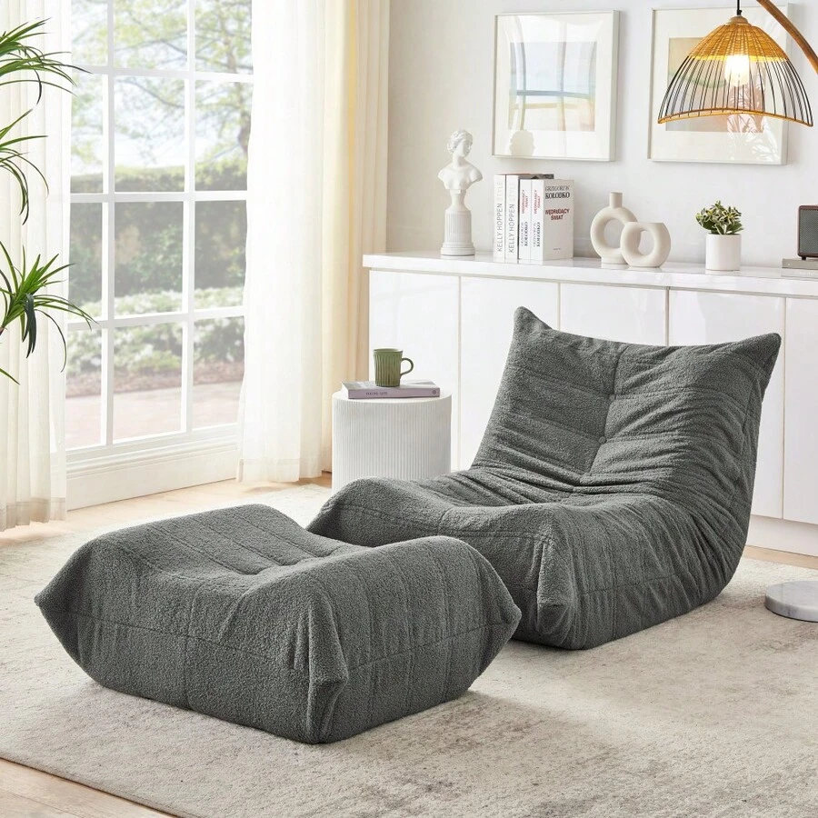 Bean Bags - Gray + Foam - View 1