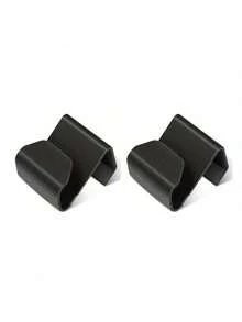 2pcs Streamlined Car Storage Hooks - Compact Wall-Mounted Glove Box & Interior Organizer, Durable Plastic Material - Storage Hooks - View 8