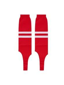 1 Pair Boys' Soccer, Running, Fitness, Field Hockey, Baseball Leg Warmers, Breathable Sports Leg Warmers; 1 Pair Girls' Striped Stirrup Dance Leg Warmers - Multicolor - View 7