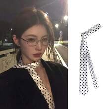 1pc Slim Polka Dot Necktie, Suitable For Casual, Party And Daily Wear - Multicolor - View 2