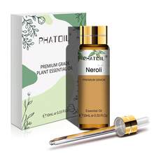 PHATOIL 1pc 10ml/0.33fl.Oz 附滴管精油，適用於手工皂與蠟燭製作、擴香機、加濕器、芳療、按摩、沐浴放鬆－薰衣草、茉莉、尤加利、香草、薄荷、檀香、乳香、甜橙、伊蘭伊蘭、檸檬、玫瑰、佛手柑 - 多樣化香型 - 查看 47