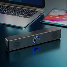 1pc USB Powered Wired Stereo Desktop Speaker, Suitable For Computer, Desktop, Laptop, PC, Tablet, Phone, CD Player, Wireless Speaker, 3.5mm Interface, TV Screen - View 3