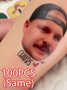 Pegatinas de tatuaje temporal personalizado, fiesta individual, cumpleaños, ¡cualquier celebración! Regalo del Día de San Valentín, regalo para él, regalo para mamá, regalo para amigos, decoración del hogar, accesorios, regalo personalizado, regalo personalizado, accesorios de belleza de otoño y Navidad - Multicolor - Ver 15