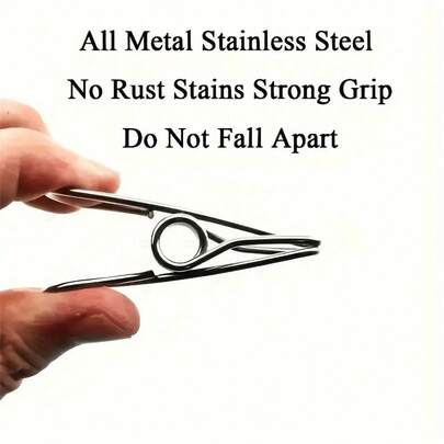 20pcs Stainless Steel Wire Clips, Household Clothespins, Pants Clips, Multi-Purpose Storage And Drying Clips, Snack Bag Sealing Clips, Simple Wearable Rope Clip