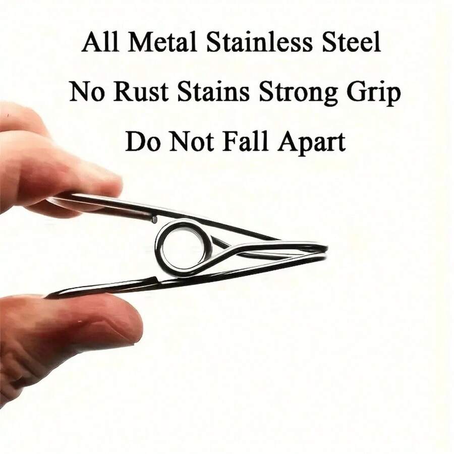 20pcs Stainless Steel Wire Clips, Household Clothespins, Pants Clips, Multi-Purpose Storage And Drying Clips, Snack Bag Sealing Clips, Simple Wearable Rope Clip - Multicolor - View 1