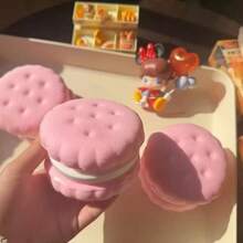 1pc 2026 Bestseller Multi-Layer Mousse, Japanese Squeeze Squishy Cheese Bar, Slow Rebound, Cute Pink Mousse Cake, Stress Relief Squeeze Toy, Perfect Gift, Holiday Gift, Birthday Gift, Interesting Present - Multicolor - View 3