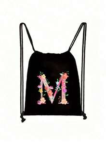 Drawstring Bag School Backpack Sport Bag Women's Fashion Shoulder Backpacks Canvas - Multicolor - View 22