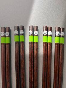 Cartoon Animal Wooden Chopsticks, Japanese Style Wooden Chopsticks With Printed Patterns, Suitable For Home, Sushi, Kitchen Utensils Set - View 8