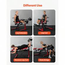 Leg Extension And Curl Machine, Seated Leg Rotary Extension For Thigh, Adjustable Lower Body Specialty Exercises Equipment, Heavy Duty Workout Bench For Home Gym, 550 LBS Capacity - Leg Extension and Curl Machine, 550 Lbs - View 6