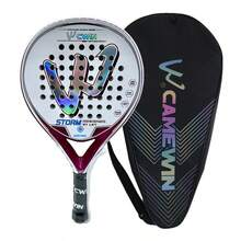 碳纤维和柔软EVA材质球拍，附赠球拍包 - 粉色 - 查看 2