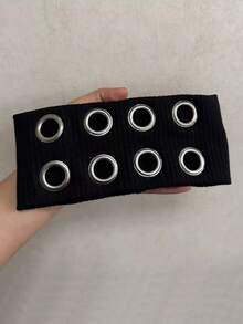 1个朋克女孩镂空弹力发箍，金属摇滚蒸汽朋克风格 - 彩色 - 查看 2