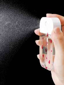 1个全新透明香水可填充瓶，简约花卉爱心设计，时尚旅行纳米喷雾器，小巧节省空间的收纳瓶，可填充保湿瓶，方便携带，简约百搭高端小众风格，送给女朋友、闺蜜、情侣的绝佳礼物 - 無色 - 查看 3