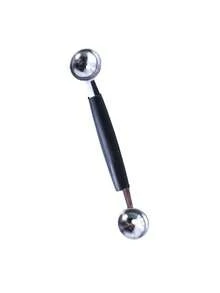 1/2个不锈钢水果球勺，水果球挖掘器，双头水果瓜球勺，西瓜球勺，创意水果勺，双头西瓜勺，哈密瓜勺，冰淇淋勺，厨房工具，厨房配件 - 銀色 - 查看 13