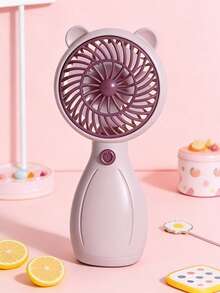 1pc Mini Handle Fan - Rechargeable Handheld Small Fan, Cute Cartoon Design, Mini And Compact, Suitable For Outdoor Use, Portable With Hanging Strap, Fan Suitable For Bedroom, Study Table And Small Areas.,Dia Dos Namorados,Brazilian Valentine's Day,Brazil Valentine's Day,June 12 Valentine's Day,Dia De São João,Festas Juninas,Love Gifts,Couple Gifts,Romantic Gifts,Anniversary Gifts,Gift For Boyfriend,Girlfriend,Present,Jewelry,Brazilian June Festival,Festa Junina,São João Festival,Festa De São Pedro,Festa De Santo Antônio,Brazil June Celebrations - Bear Ear Style - View 14