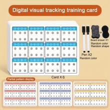 Visual Tracking Attention And Focus Training Card, Color And Number Recognition, Memory Improvement, Perfect Gift For Children 2V97 - Digital Version - View 9