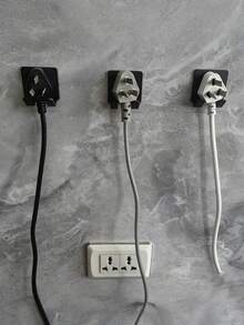 3pcs Strong Adhesive Hooks, No Damage Sticky Hooks, Razor Holder, Bathroom Kitchen Multipurpose Storage Rack - A - View 3