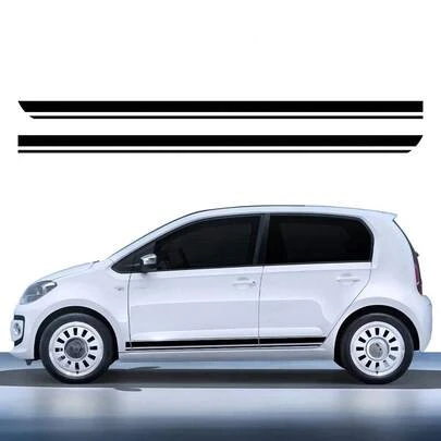 Car Door Side Stickers Stripes Graphics Applique Vinyl Decals Accessories For Up Hatchback VW Cross Up Citigo Mii