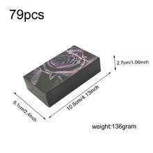 班基乌拉塔罗牌 - 神秘爱情神谕卡，78张塔罗牌，袖珍版，适合初学者的占卜工具，附PDF指南 - 紫色 - 查看 8