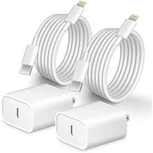 Adaptador de pared de carga rápida de 30W + Cable de carga rápida y transferencia de datos de alta eficiencia de 3.3ft/100cm, adecuado para el conjunto de cargador de pared de 14/13/12/11 Pro Plus/XS/XR/8/7/9/ Series - Tipo de Enchufe A USA (110-127V) - Ver 1